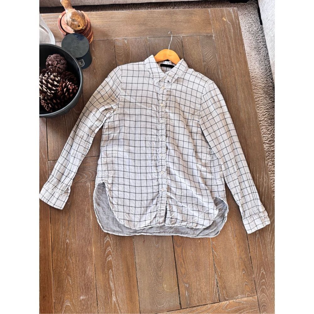 Jenny Kayne Plaid Button‎ Up Shirt Size Medium